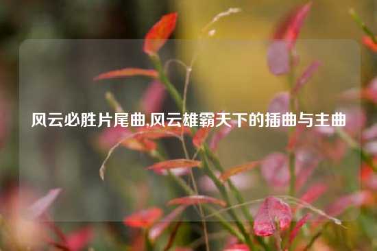 风云必胜片尾曲,风云雄霸天下的插曲与主曲