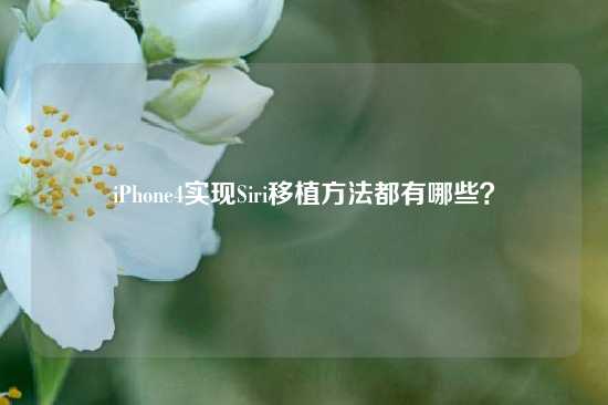 iPhone4实现Siri移植方法都有哪些？