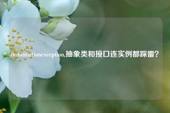 instantiationexception,抽象类和接口连实例都踩雷？