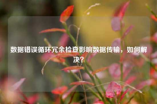 数据错误循环冗余检查影响数据传输，如何解决？
