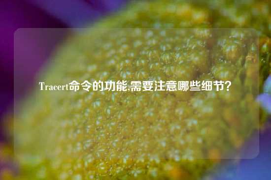 Tracert命令的功能,需要注意哪些细节？