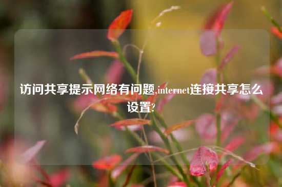 访问共享提示网络有问题,internet连接共享怎么设置?
