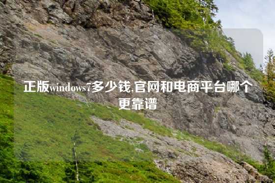 正版windows7多少钱,官网和电商平台哪个更靠谱
