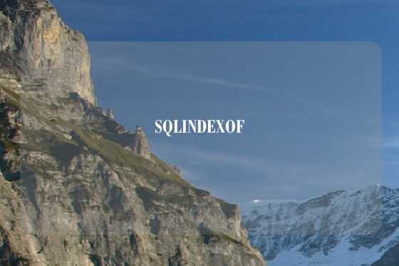 SQLINDEXOF