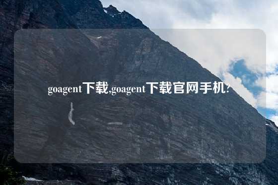 goagent下载,goagent下载官网手机?