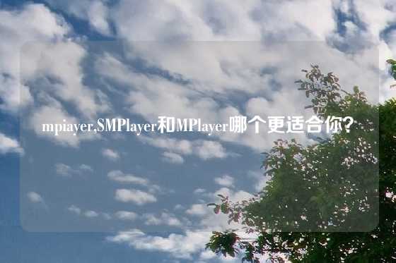 mpiayer,SMPlayer和MPlayer哪个更适合你？
