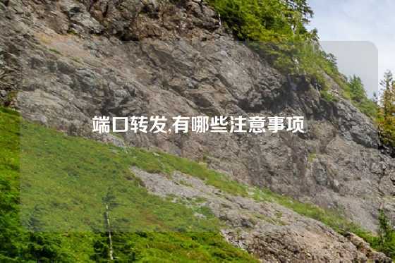 端口转发,有哪些注意事项