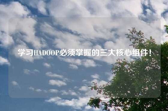 学习HADOOP必须掌握的三大核心组件！