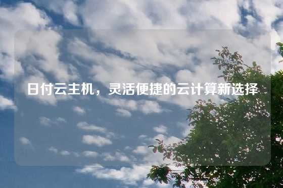 日付云主机，灵活便捷的云计算新选择