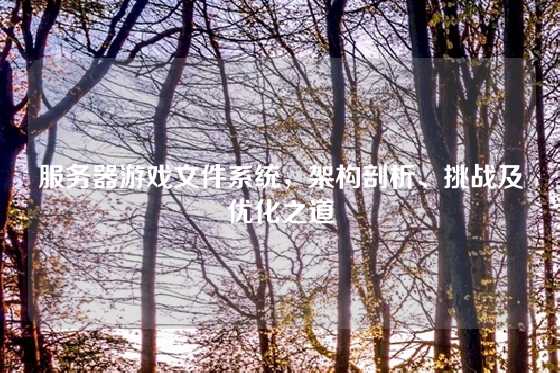 服务器游戏文件系统，架构剖析、挑战及优化之道