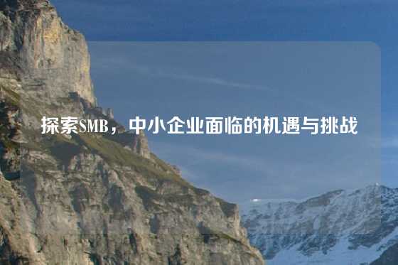 探索SMB，中小企业面临的机遇与挑战