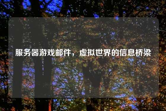 服务器游戏邮件，虚拟世界的信息桥梁