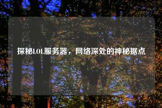 探秘LOL服务器，网络深处的神秘据点