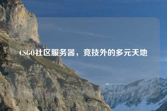 CSGO社区服务器，竞技外的多元天地